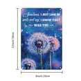 thumbnail image 2 of [2D Flat]Vintage Dandelion Metal Wall Art - 'Sometimes I Just Look Up and Smile' Inspirational Sign with Dandelions & Starry Night Design, 12x8 Inch Rustic Tin Decor for Home, Garden, Office, or Bar, 2 of 7