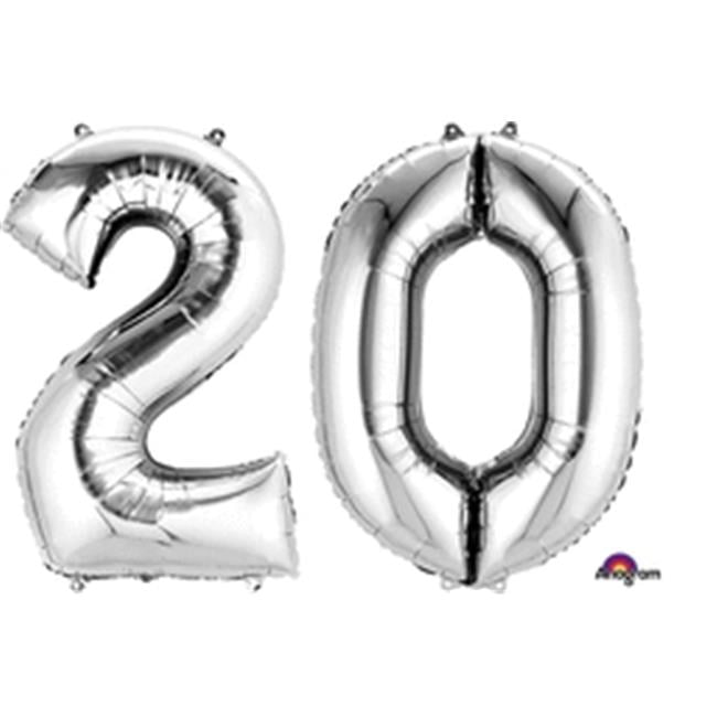 Decorations Age 30 Happy 30th Birthday Silver Black 21 Foil