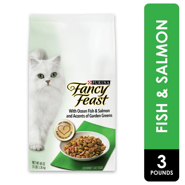 Fancy Feast Dry Cat Food, With Ocean Fish & Salmon, 3 lb. Bag