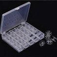 thumbnail image 4 of 25-Pack Transparent Sewing Machine Bobbin Bobbin Storage Box Storage Box Sewing Machine Bobbins, 4 of 4