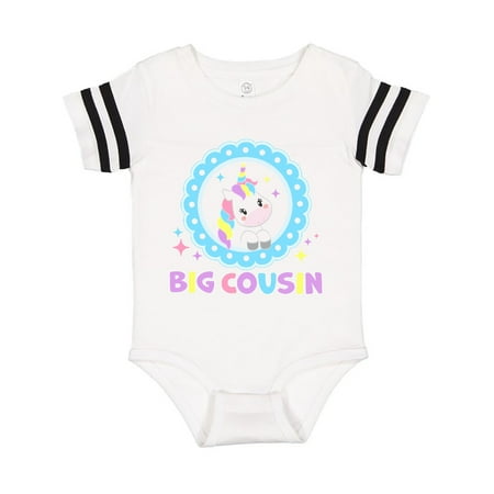 

Inktastic Big Cousin cute unicorn Gift Baby Girl Bodysuit