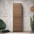 thumbnail image 2 of Linon Keane Wood Mid Century Two Door Bookcase with Two Doors in Brown, 2 of 14
