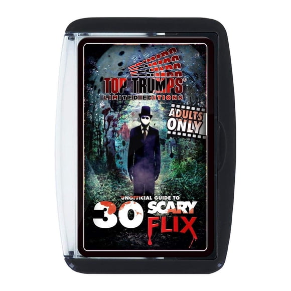 Juego de cartas Top Trumps No Official Top 30 Scary Flix 18+