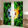 thumbnail image 7 of Erosebridal 3D Football Soccer Print Curtains Pack of 2 (42x84 Each) For Kids,Kids Ball Games Curtains Blackout, 7 of 7