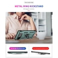 thumbnail image 6 of Dteck Google Pixel 6 Case,  Military-Grade Ring Holder Kickstand Drop Tested Shockproof Heavy Duty Cover Case Rosegold, Darkgreen, 6 of 8
