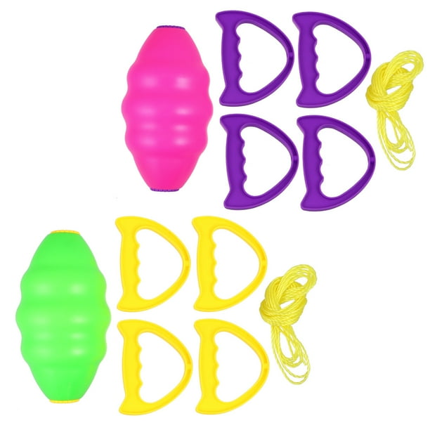 juguetes interactivos divertidos de doble combinación para tirar al aire libre, pelotas de lanzamiento, actividades educativas para padres e hijos (rosa y verde)