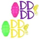 thumbnail image 1 of juguetes interactivos divertidos de doble combinación para tirar al aire libre, pelotas de lanzamiento, actividades educativas para padres e hijos (rosa y verde), 1 of 6