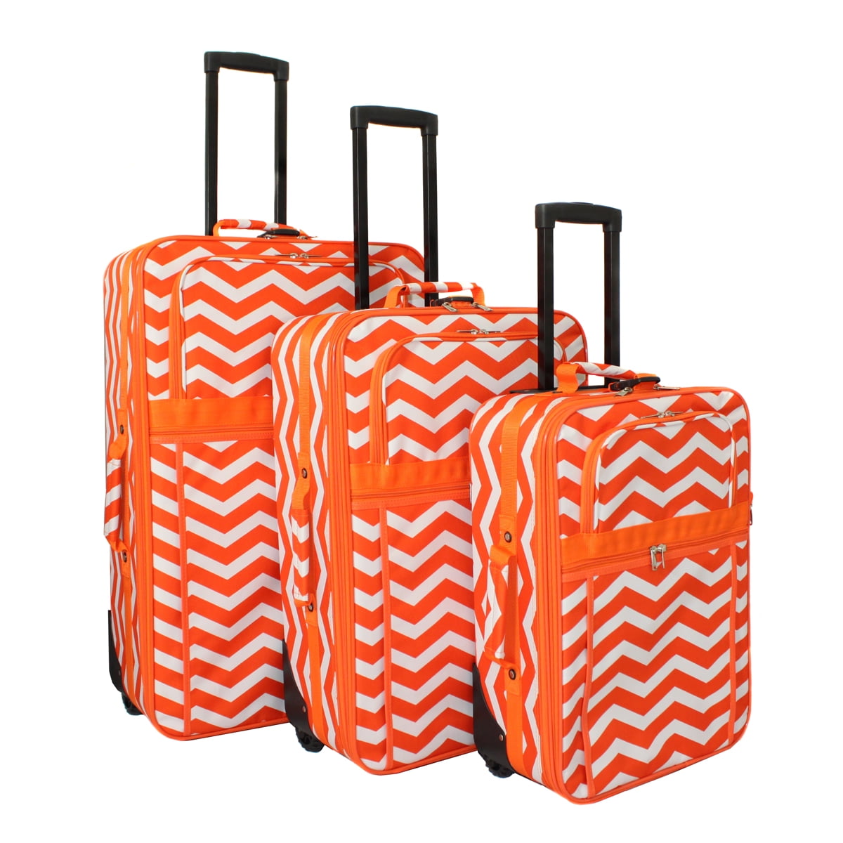 ZigZag Prints 3Piece Expandable Upright Luggage Set