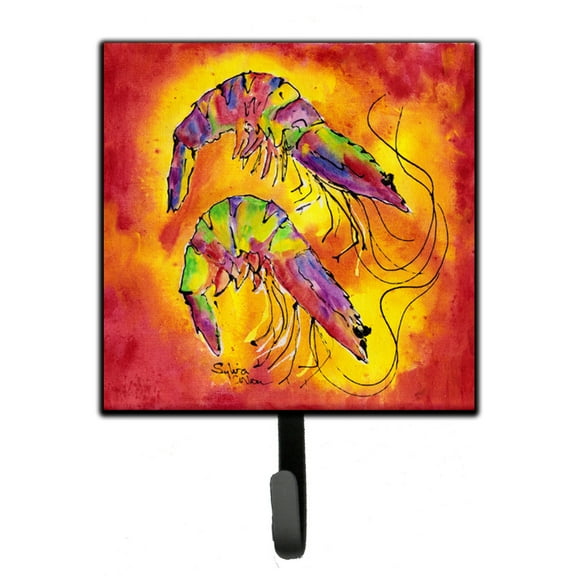 Carolines Treasures 8378SH4 Bright Shrimp on Red Leash or Key Holder Single Hook multicolor