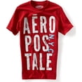 thumbnail image 1 of Aeropostale Nyc Puff Paint - Camiseta gráfica para hombre, color rojo, extragrande, 1 of 1
