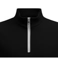 thumbnail image 4 of YLSDY Men's Ribbed Quarter-Zip Sleeveless Top, Casual Textured Shirt with Mock Neck for Layering Black M, 4 of 4