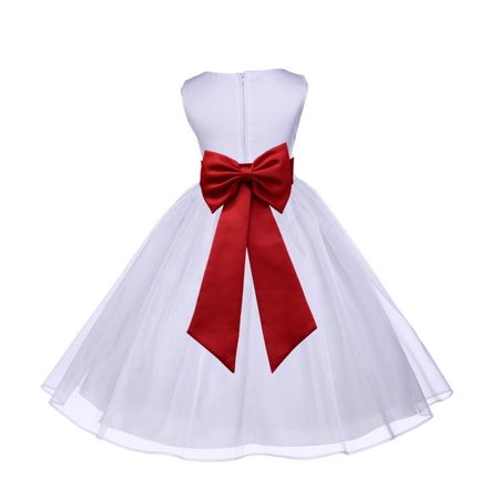 - Ekidsbridal White Shimmering Organza Junior Flower Girl Dress First Communion Dress Holy Baptism Dress Christening Dress Easter Summer Dresses Special Occasion Dresses Junior Bridesmaid Dress 841T