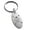 Silver, variant on Stainless Steel Heart Love Arrow Compass Engraved Small Oval Charm Keychain Keyring