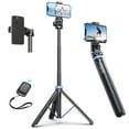 thumbnail image 2 of Kaiess 62" Tripod for iPhone, Selfie Stick Tripod & Phone Tripod Stand with Remote, Cell Phone Tripod for iPhone, Extendable Travel Tripod Compatible with iPhone 15/14/13 Pro Max/Android, 2 of 4