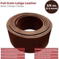 thumbnail image 2 of ELW Tobacco Latigo Leather 5-6 oz. 2-2.4mm Straps, Belts, Strips 1-1/4" 3.2cm Wide X 72" 1.8m Length Full Grain Leather Cowhide DIY Arts & Craft Projects, Clothing, Jewelry, Wrapping, 2 of 9