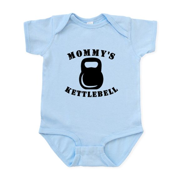 CafePress - Mommys Kettlebell Body Suit - Baby Light Bodysuit, Size Newborn - 24 Months
