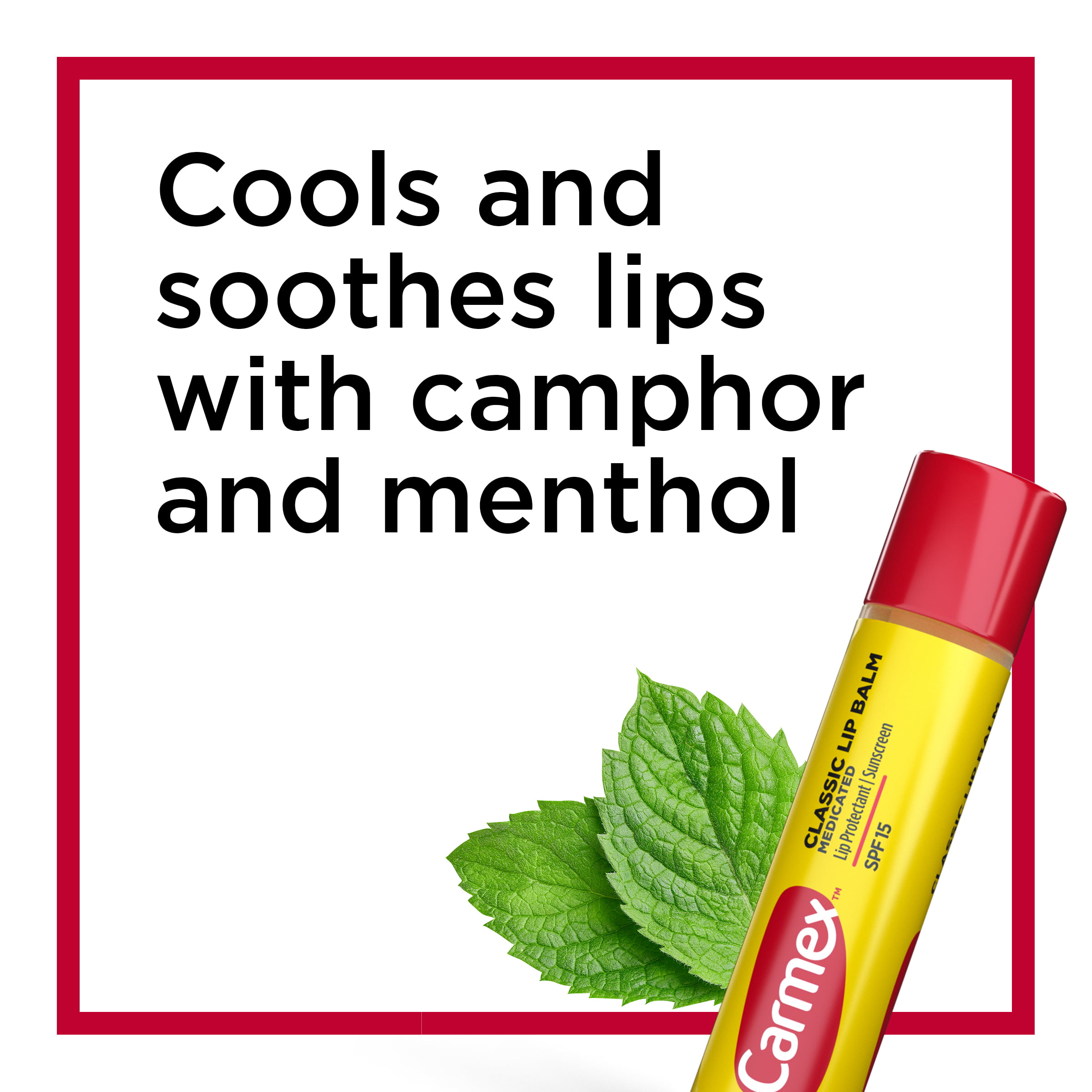 Carmex Classic Medicated Lip Balm, SPF 15, 3 ea (Pack of 6)