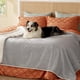 thumbnail image 1 of Manta impermeable para cama, forro polar sherpa, color gris claro, 1 of 5
