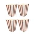 thumbnail image 4 of HOOWIFFY Movie Theater Snack Boxes 24Pcs Card Paper Vertical Stripe Rose Gold, 4 of 8