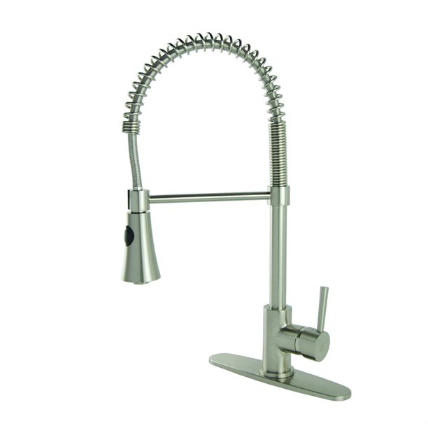 LSH Modern Residential Coil Spring Brushed Nickel Kitchen ...