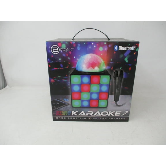 B Iconic Disco Party Karaoke Bass Boosting Wireless Speaker