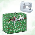 thumbnail image 3 of ZIATUBLE Christmas Santa Claus Sewing Machine Cover Dust Cover Universal Sewing Machine Cover Dust Cover Quilted Dustproof Dust Cover with Storage Pocket Fits Most Sewing Machines, 3 of 7