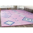 thumbnail image 6 of Soleil BR15C Native Pink Tribal Moroccan pink Area Rug, 2'x4', 6 of 9