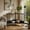 Black, variant on Demi Bonn Triangle Computer Corner Desk with Charging Station, Small Home Office Desk Study Writing Table, Brown