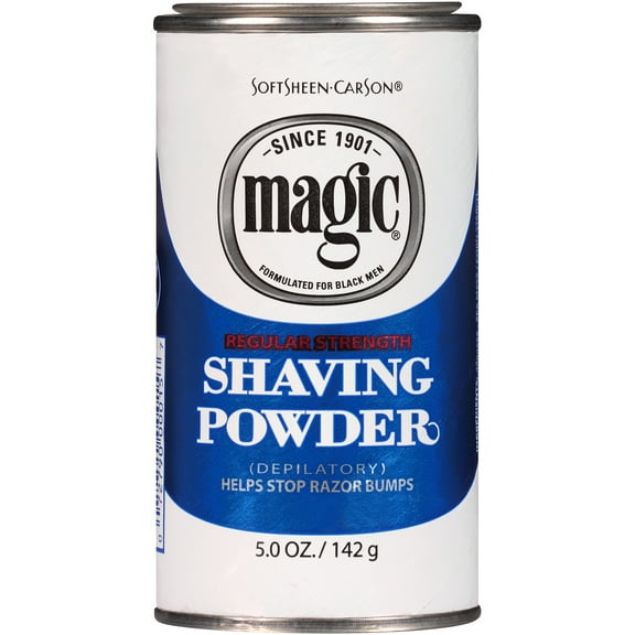 Magic Regular Strength Shaving Powder Hair Removal Depilatories for Men, 5 fl oz