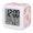 Coral Red, variant on Pink Starfish Digital Alarm Clock for Bedrooms, Smart LED Alarm Clock with 7 Color Changing Night Light, Coral Shell Ocean Vintage Coastal Silent Wake Up Clocks for Sleep Study Cooking 3.2"x3.2"
