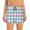 thumbnail image 2 of Fotbe Tulips Flowers Womens High Waist Running Shorts Athletic Workout Quick Dry Shorts for Women with Pockets Gym Yoga Summer Shorts-Small, 2 of 9