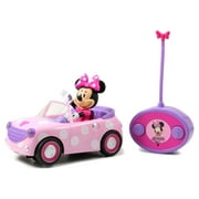 Jada Toys Disney Minnie Mouse Roadster Battery Powered RC Radio Control Car, 6oz