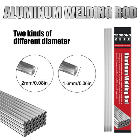 

GoFJ 1 Set 1.6/2mm Welding Rod Corrosion Resistant High Strength Convenient No Solder Powder Soldering Wire for Home Appliance