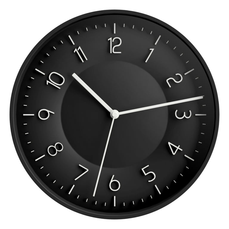 期間限定特別価格 & Black Analog Westclox White Numbers Raised with Clock Wall インテリア時計