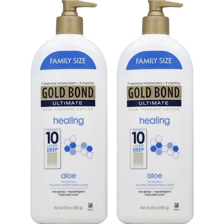(2 Pack) Gold Bond Ultimate Healing Skin Therapy Lotion with aloe, (Best Bondo For Metal)