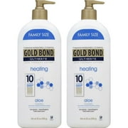 (2 pack) (2 Pack) Gold Bond Ultimate Healing Skin Therapy Lotion with aloe, 20oz