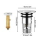 thumbnail image 3 of Herramientas y mejoras para el hogar Recogedor de pelos para lavabo de baño Tapón para lavabo de baño Colador con cesta de filtro de acero inoxidable extraíble Recogedor de pelos - Tapón para lavabo R, 3 of 8
