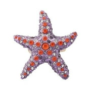 Betsey Johnson Women's Mermaid Jewels Starfish Cocktail Stretch Ring