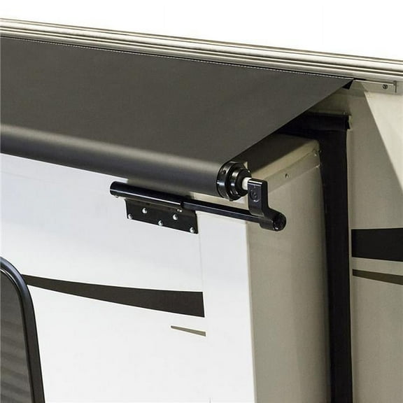 Lippert Components Solera Black Slider Awning with Black Weatherguard