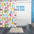 thumbnail image 2 of SKYSONIC Shower Curtain and Rug Set Easter Ornament Polyester Waterproof Bath Curtain and Mat for Bathroom with Hooks 72 x 72 Inches, 2 of 6