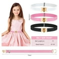 thumbnail image 2 of TELOLY 3 Pcs Heart Elastic Stretch Belts for Girls, Adjustable 18 - 30'' Waist Belt for Toddler, Kids (3 Pack), 2 of 7