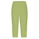 thumbnail image 5 of Pantalones pitillo lisos para mujer, leggings con parche de encaje perforado, poliéster y spandex, elegantes y casuales, tallas S-XXL, 5 of 7