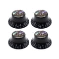 thumbnail image 2 of 4 Sets Rotary Knobs Volume Tone Control Universal Cap PP Construction for Electric Guitar Musicians, 2 of 9