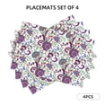 thumbnail image 5 of Rocae Fairy Flower Printed Heat Resistant Place Mats,Classic Hemstitch Cloth Fabric Placemats Imitation Linen Place Mat Table Mats 18x12 inch, 5 of 5