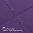 thumbnail image 3 of NC 10 Piece Bed in a Bag Cal King Size Comforter Set Bedding Set, Plaid Pattern, Purple, 3 of 5