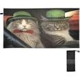 thumbnail image 2 of Coolnut Cute Cats Beach Towel Soft Absorbent Quick Dry Sand Free Lightweight Polyester Camping Towels for Beach Travel Swim 30x60 in Wash cloth, 2 of 7