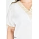 thumbnail image 4 of Blusa de chifon con encaje Roman Fashion /Tallas Extras, 009 (Blanco) blanco 38, 4 of 7