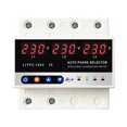 thumbnail image 1 of yeacher 3-Phase Auto-Transfer Voltage Protector with Digital Display, Adjustable Over/Under Voltage Protection, 220V, Self-Resetting, Phase Priority, Wide Applications (JJTP2-100V), 1 of 7