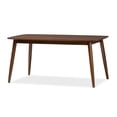 thumbnail image 5 of Skyline Decor Light Grey Fabric and "Oak" Medium Brown Finishing Wood 6-Piece Dining Set, 5 of 8