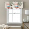 thumbnail image 3 of Kitchen Cafe Valance Curtain for Small Windows,Summer Camping RV Green Leaves Rod Pocket Short Valances,42x12in, 3 of 9